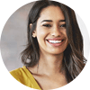 Woman smiling