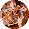 Delicious pizza, every friday